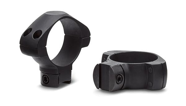 Konus 2-Piece Steel Riflescope Rings for .22 & Airgun Rails - 1" Low Black