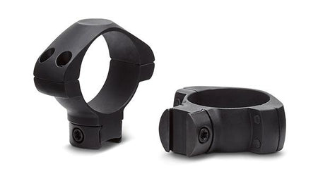 Konus 2-Piece Steel Riflescope Rings for .22 & Airgun Rails - 1" Low Black