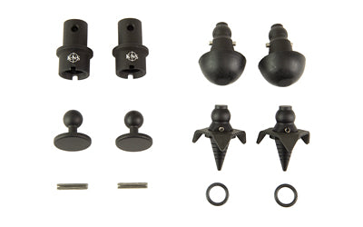 KNS Precision Snapfoot Quick-Change Modular Bipod Foot Kit for Magpul Bipods, Black Matte Snapfoot-Magpul Kit