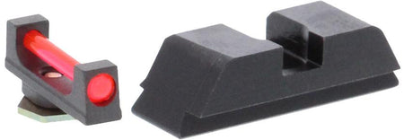 Ameriglo Red Fiber Optic .115 Front Black Rear Iron Sight Set for Glock 42/43/43X/48