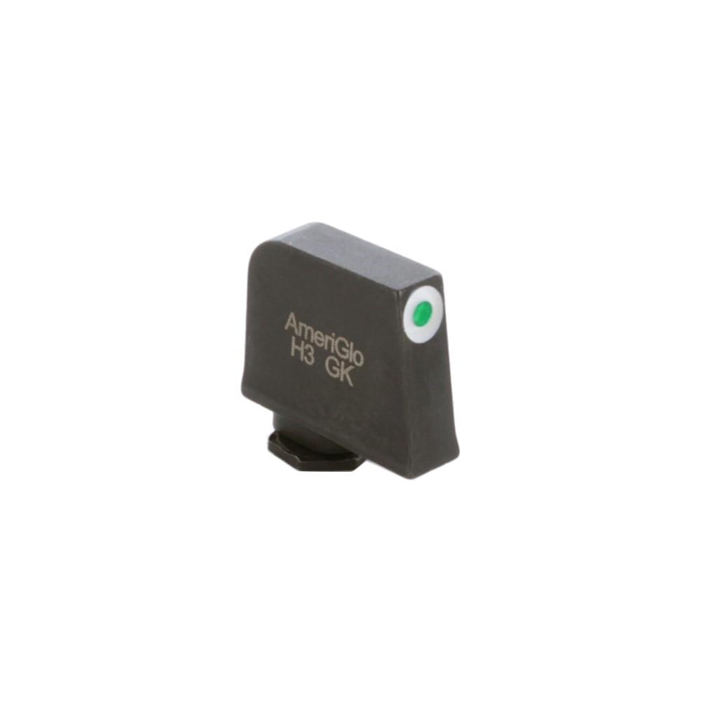 Ameriglo Green Tritium White Outline Front Night Sight for Glock .385" H .125" W