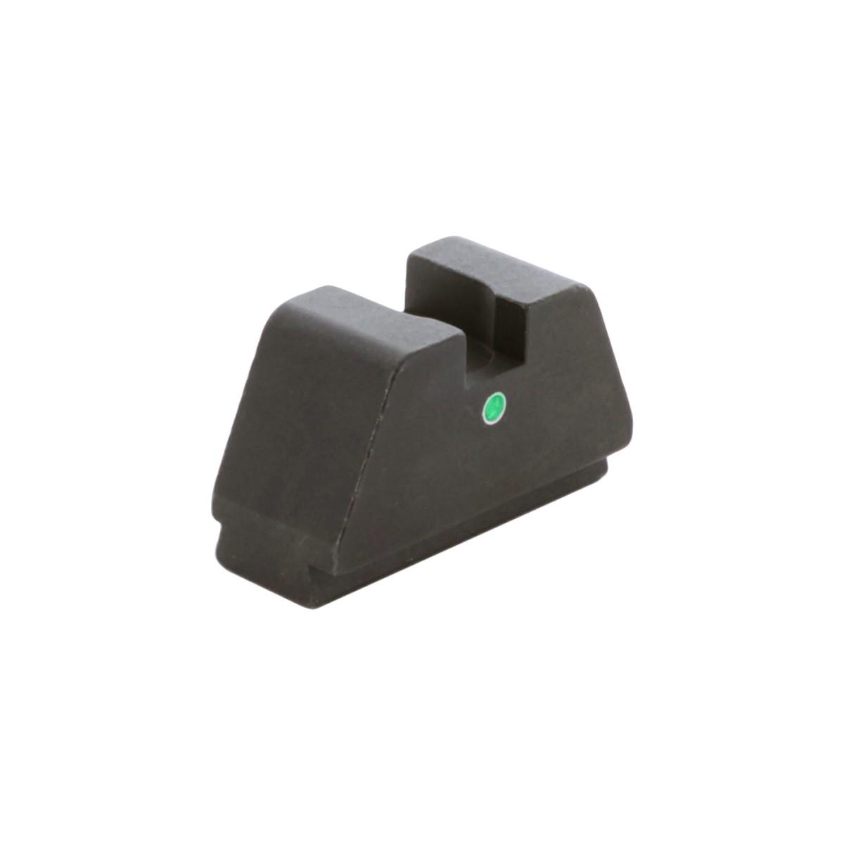 Ameriglo Green Tritium i-Dot Single Dot Rear Sight .451in Height .165in Square Notch for Glock