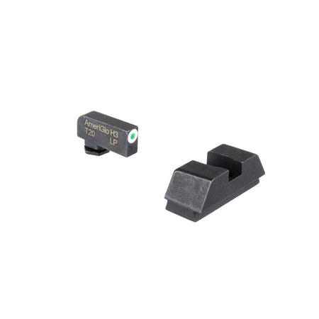 Ameriglo Optic Compatible Tritium Sight Set for Glock .295 Rear 1L Tall Green with White .220 Front