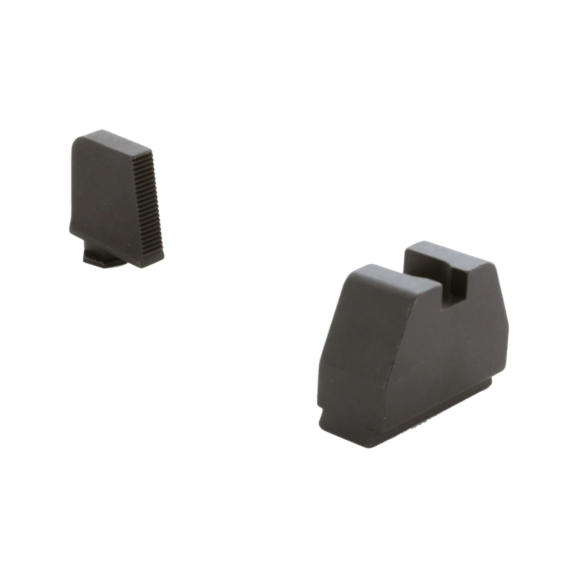 Ameriglo 8XL Tall Black Serrated .475 Front Flat Black .578 Rear Sight Set for Glock