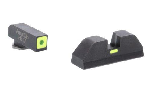 Ameriglo Green Tritium LimeGreen Lumi Outline Square Non-Tritium Rear Sight for Glock Gen 5