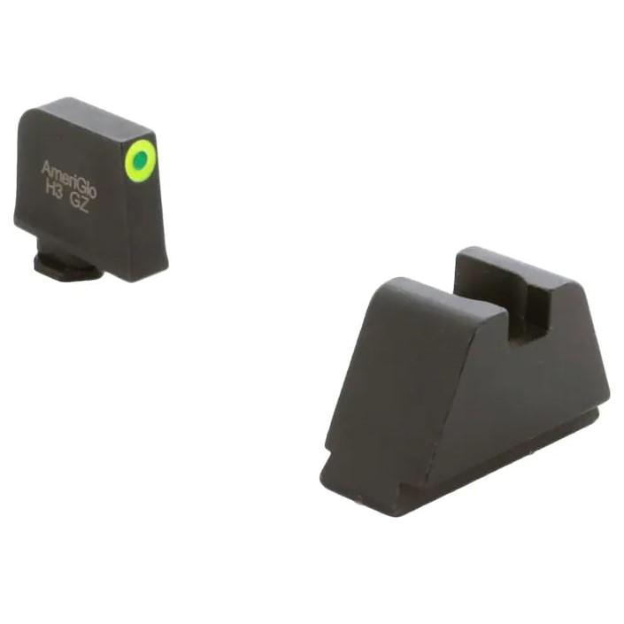 Ameriglo 4XL Tritium Night Sight Set for Glock Green Front with Green Outline Black Rear