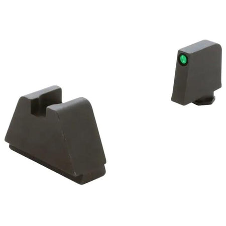 Ameriglo 4XL Optic-Compatible Tritium Night Sight Set for Glock – Green Front, Black Rear