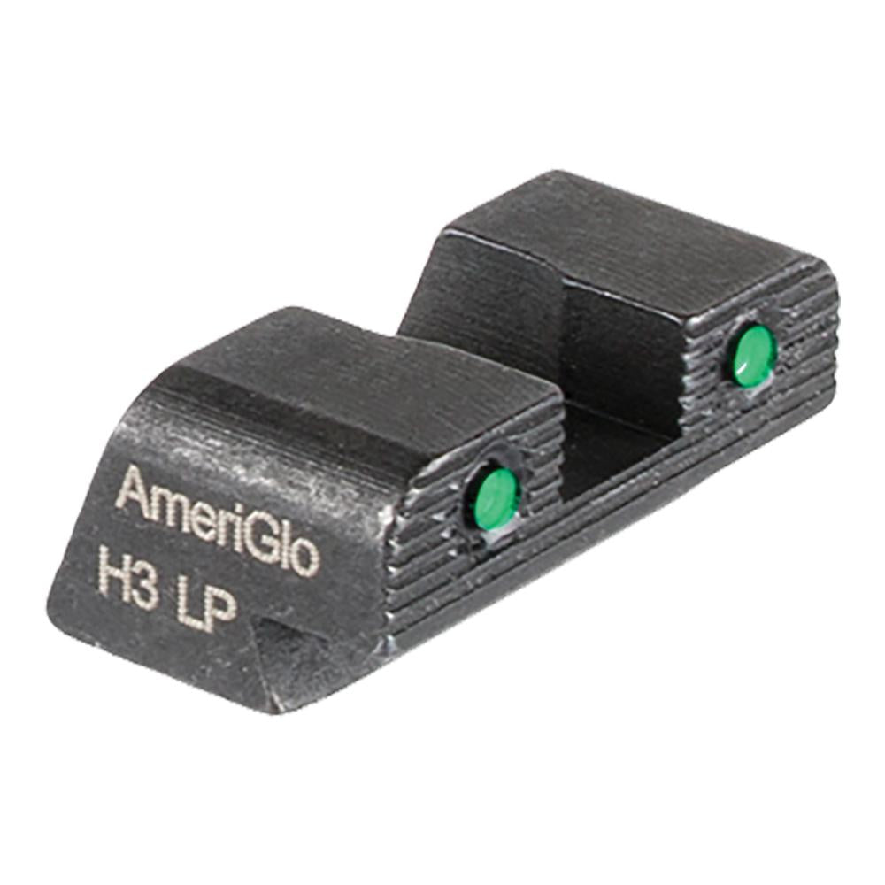 Ameriglo Tritium 2-Dot Night Sight Set for Hellcat OSP .240 Square Notch Green with Black Outlines