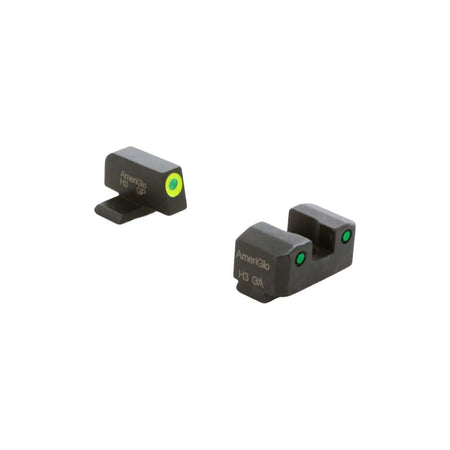 Ameriglo Trooper Tritium Sight Set for SIG #8 Front LumiGreen #8 Rear Green