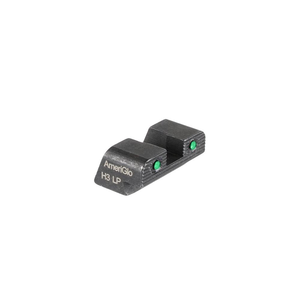 Ameriglo Green Tritium 2-Dot Black Outline Rear Sight .250" H #8 for Sig Sauer/Springfield XD/Hellcat