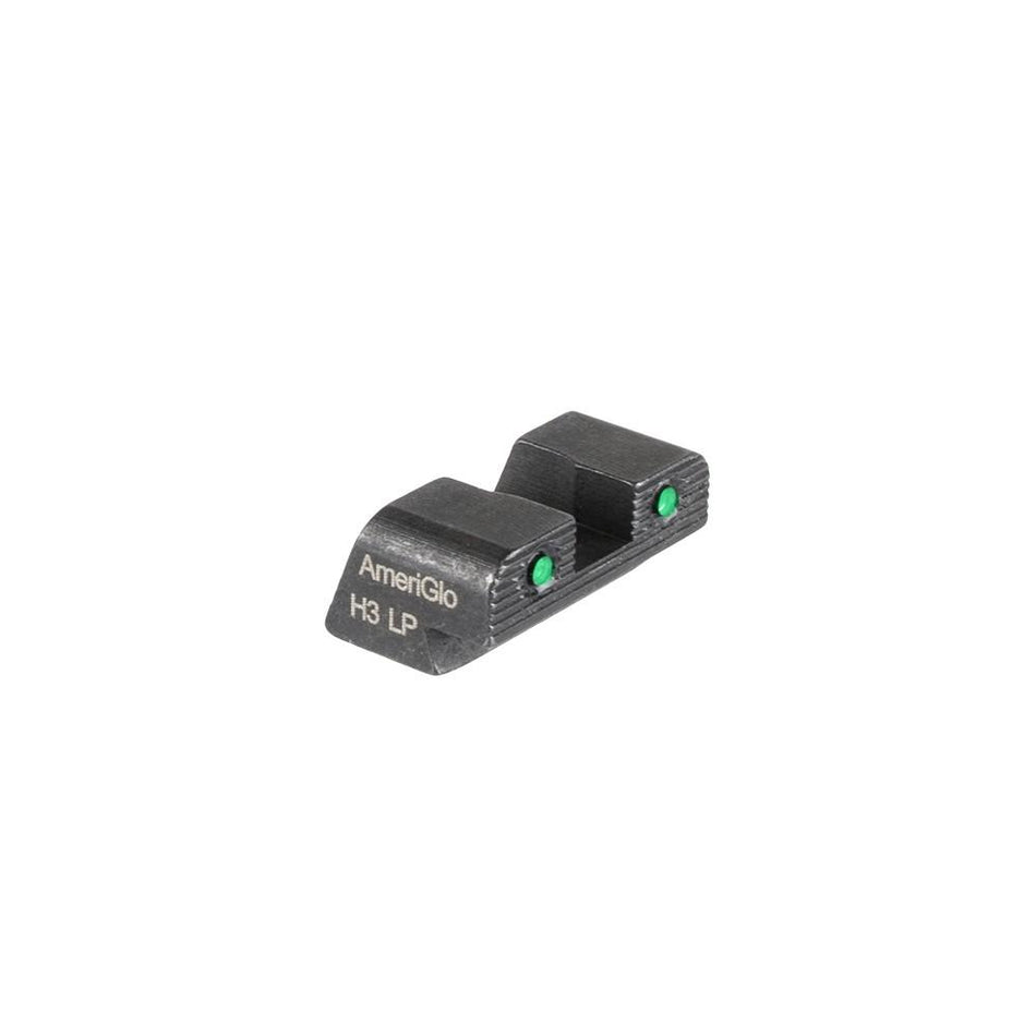 Ameriglo Green Tritium 2-Dot Black Outline Rear Sight .250" H #8 for Sig Sauer/Springfield XD/Hellcat