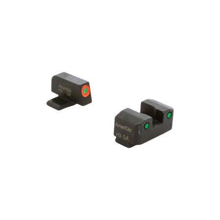 Ameriglo Trooper Tritium Sight Set for Springfield XD – Green Rear and Orange/Green ProGlo Front