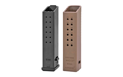 KRISS USA MagEx2 Magazine Extension Kit, 10MM, +18 Rounds, Flat Dark Earth, 3-Pack, Fits Glock 20/Kriss Vector KVA-MX2K10FD01