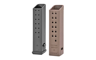 KRISS USA MagEx2 Magazine Extension Kit, 45 ACP, +17 Rounds, Flat Dark Earth, 3-Pack, Fits Glock 21/Kriss Vector KVA-MX2K45FD01