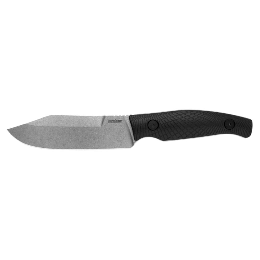 Kershaw Camp 5 Fixed Blade Bowie Knife 4-3/4" Clip Point D2 Steel Black