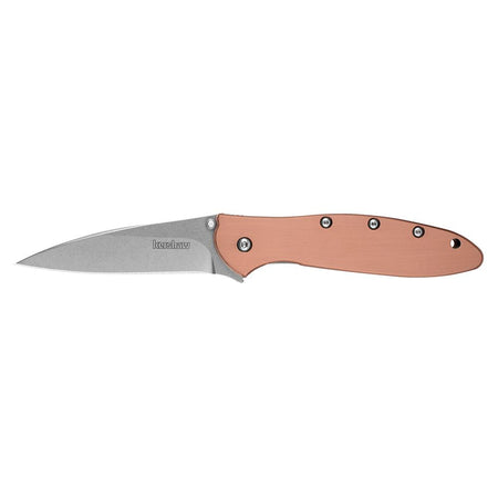 Kershaw Leek Folding Knife 3" Drop Point CPM 154 Blade Copper Handle