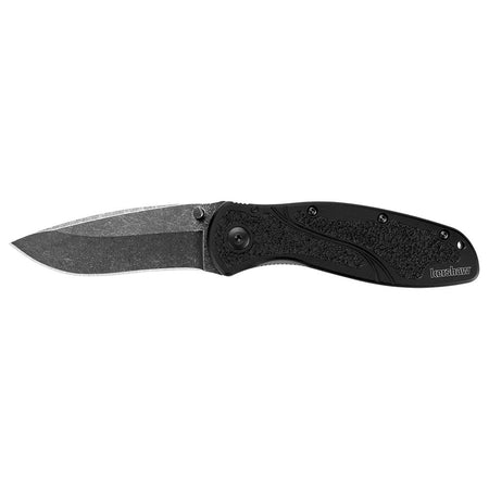 Kershaw Blur Folding Knife 3-2/5" Drop Point Blade BlackWash Finish