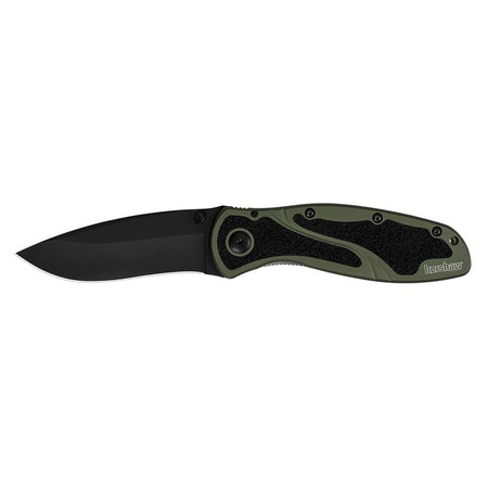 Kershaw Blur Folding Knife 3-2/5" Drop Point Blade Olive Drab/Black