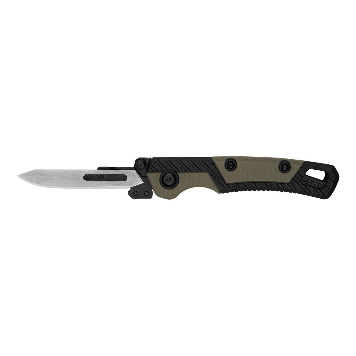 Kershaw Lonerock RBK 2 Replaceable Blade Folding Skinning Knife 2-4/5" Tan/Black