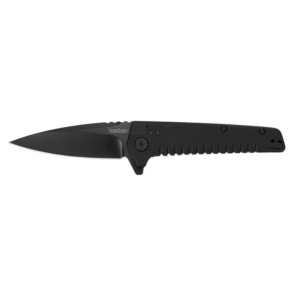 Kershaw Fatback Assisted Opening Folding Knife 3-1/2" Drop Point Black