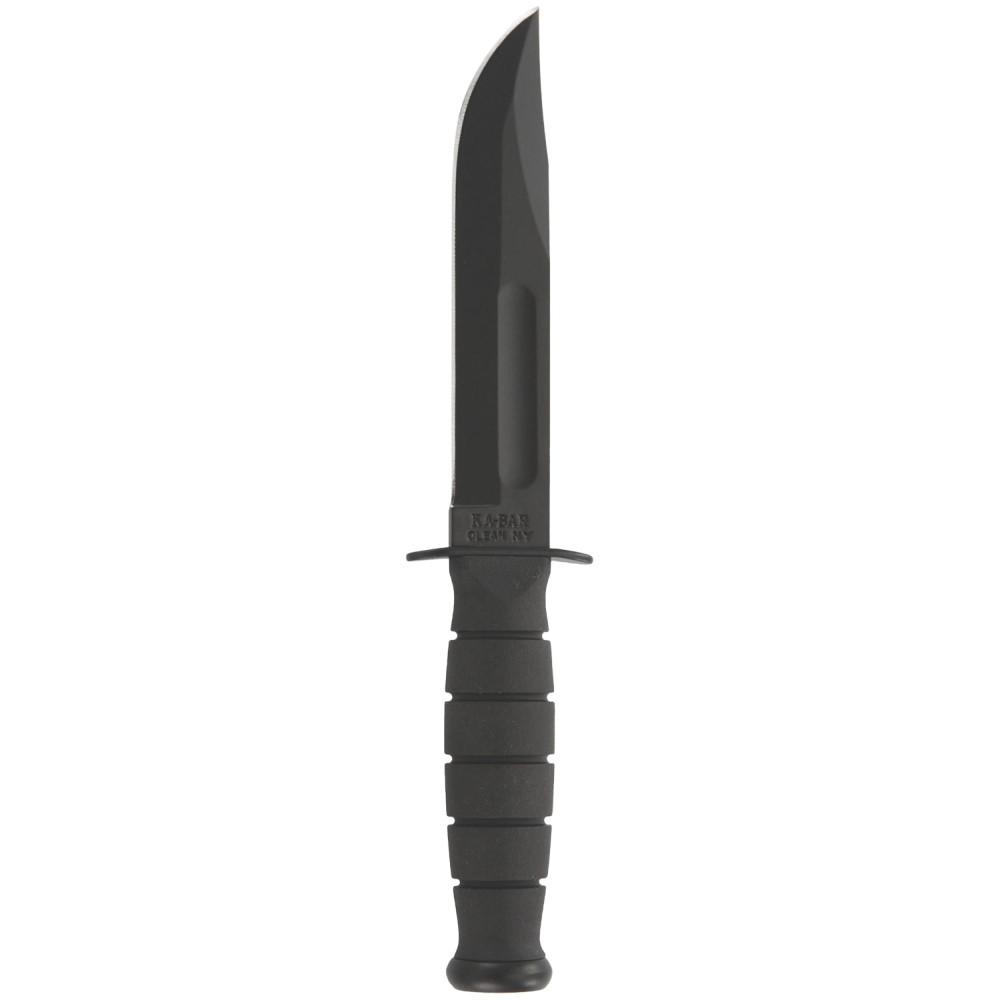 Ka-Bar Short Fixed Blade Knife 5-1/4" Clip Point Black