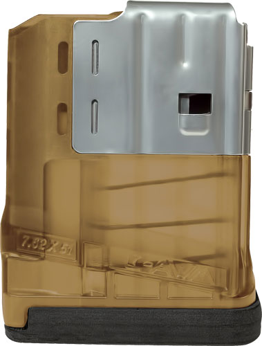 Lancer L7AWM SR-25 7.62x51 5rd Translucent FDE Rifle Magazine