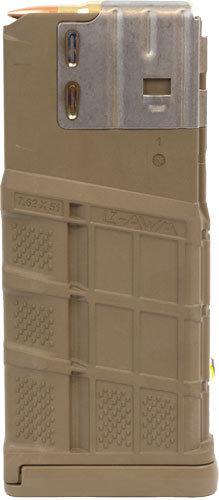 Lancer L7AWM SR-25 7.62x51mm 25-Round Opaque FDE Magazine