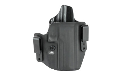 L.A.G. Tactical Defender Series OWB/IWB Kydex Holster for SIG P320 Full Size 9/40, Right Hand, Black