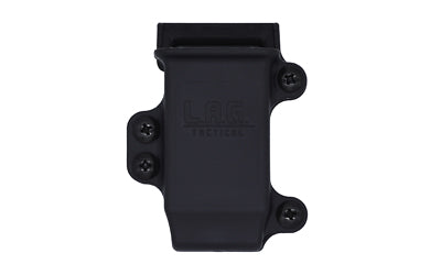 L.A.G. Tactical M.C.S. Pro Series Single Pistol Magazine Carrier for Full Size 9MM/40, 1.75" Belt Clip, Black Nylon