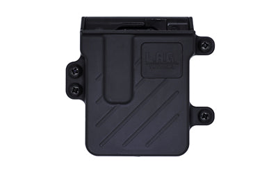 L.A.G. Tactical M.C.S. Pro Series Single Rifle Magazine Carrier for AR-15, 1.75" Belt Clip, Black Nylon