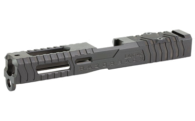 LanTac USA Razorback Stripped Slide for Glock 17 Gen 1-3, RMR Cut with Plate, DLC Black