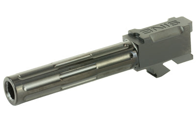 LanTac USA 9INE Barrel for Glock 19, 9mm, Black, Fluted, 1:10 Twist, Drop-In Fit