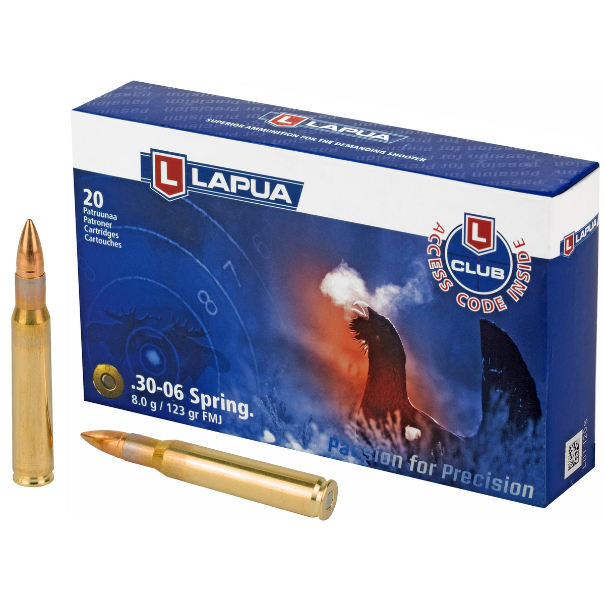 Lapua  .30-06 Springfield 123 gr FMJ ammo