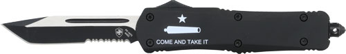 Templar Knife Large OTF AR Come & Take It 3.5" Black Tanto Blade