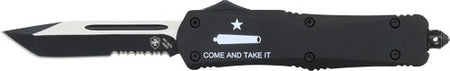 Templar Knife Large OTF AR Come & Take It 3.5" Black Tanto Blade