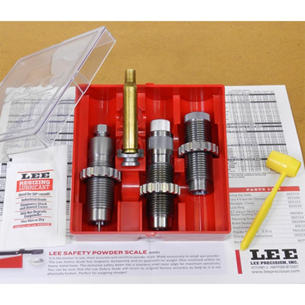 Lee Pacesetter Three-Die Set 8.6 Blackout with Shell Holder & Powder Dipper