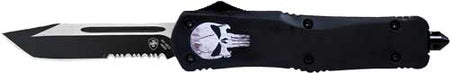 Templar Knife Large OTF Fallen 3.5" Black Tanto Serrated Blade
