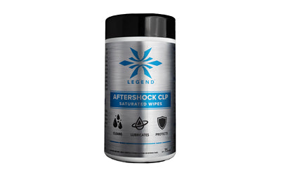 Legend Outdoor Gear Aftershock CLP Lubricating Wipes, 75-Count Pre-Saturated Wipes AS-SW-75
