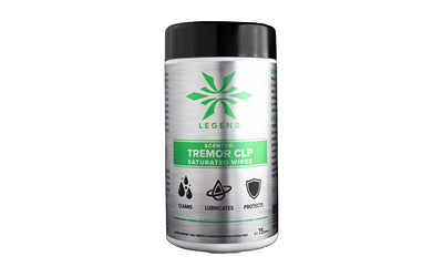 Legend Outdoor Gear Tremor Scented CLP Lubricating Wipes, 75 Count Pre-Saturated TRMR-SW-75