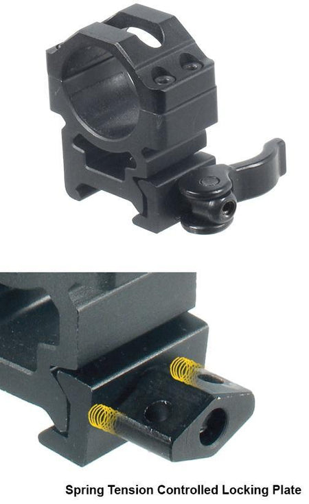 Leapers UTG 2-Piece Max Strength LE Grade Picatinny Rings 22mm Width 1" Medium