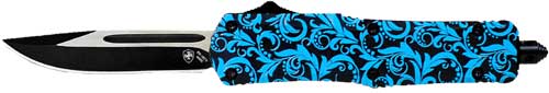 Templar Knife Large OTF Maiden Teal 3.5" Black Drop Point Blade