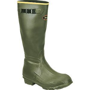 LaCrosse Burly Waterproof Men's 18-Inch Green Rubber Boots Size 13