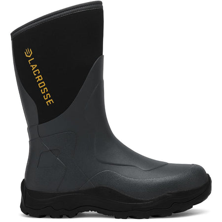 LaCrosse Alpha Agility Field Boot 12-Inch Black/Gray Size 9