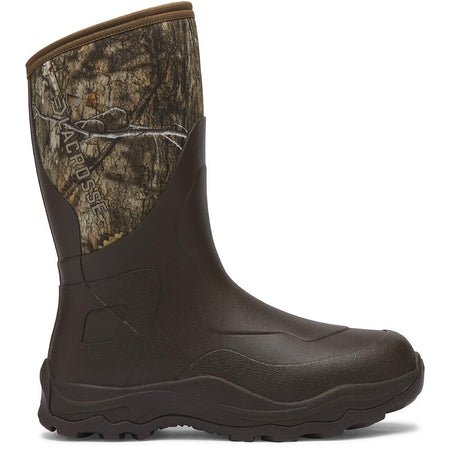 LaCrosse Alpha Agility 12" Pull-On Field Boot Mossy Oak Country DNA Size 8