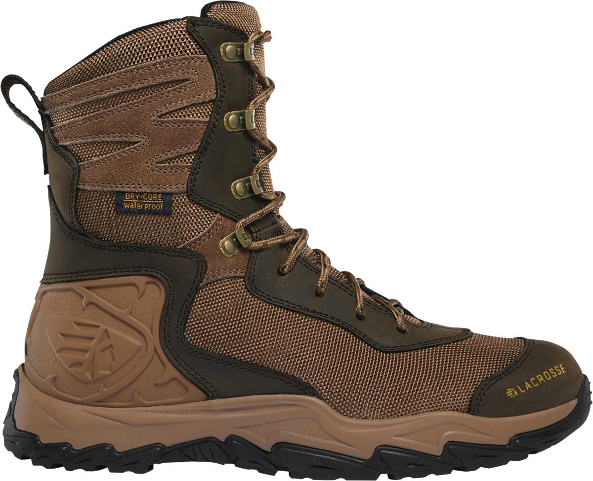 LaCrosse Windrose 8" Waterproof Hunting Boot Brown Size 8