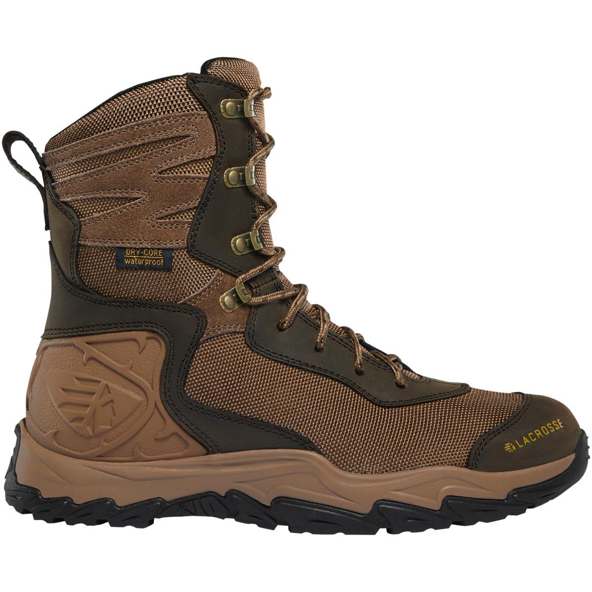 LaCrosse Windrose 8" Waterproof Hunting Boot Brown Size 9