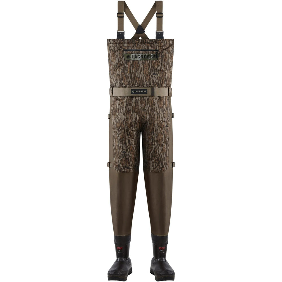 LaCrosse Alpha Swampfox Breathable Insulated Waders Mossy Oak Bottomland 1000G Size 8