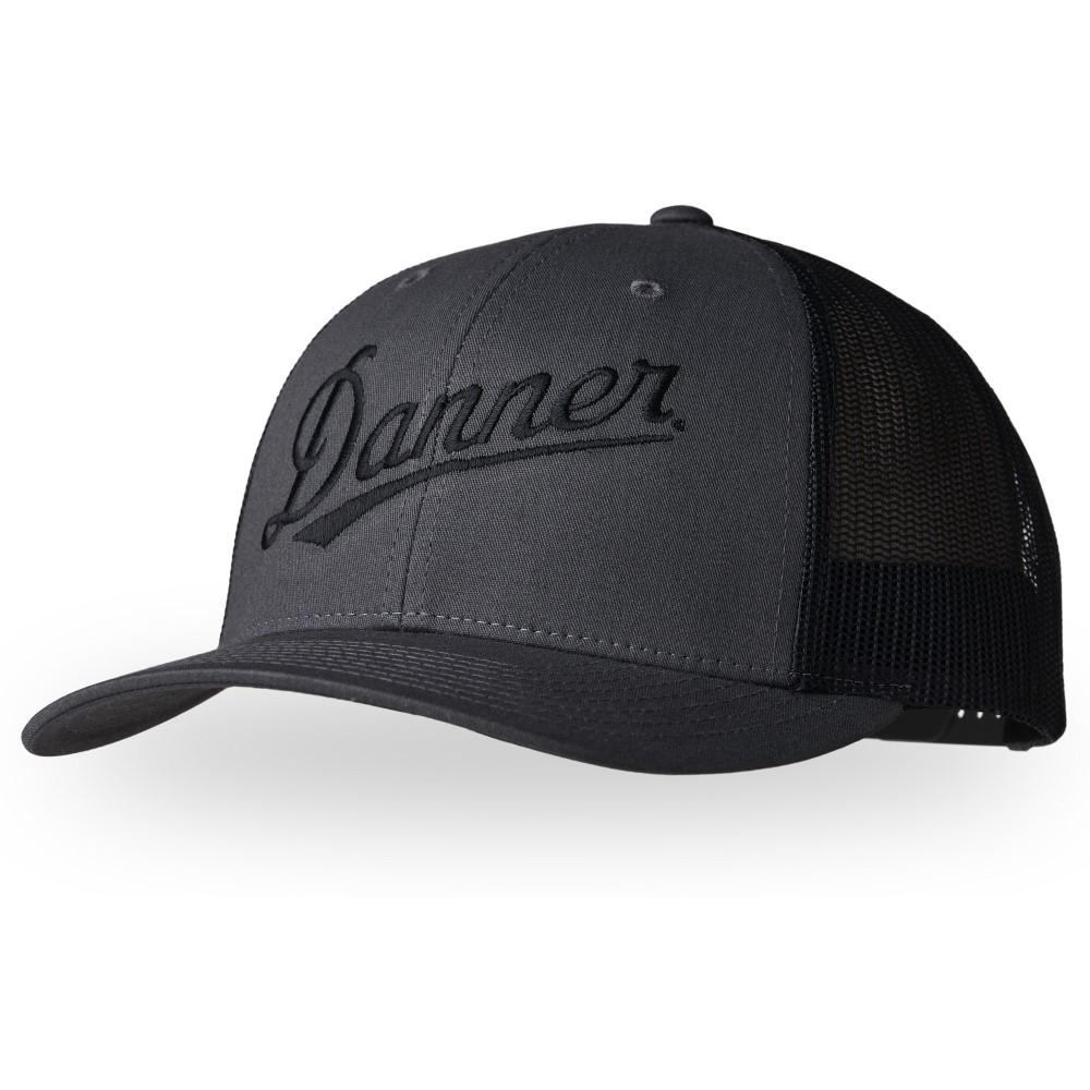 Danner Embroidered Black Trucker Hat Snapback