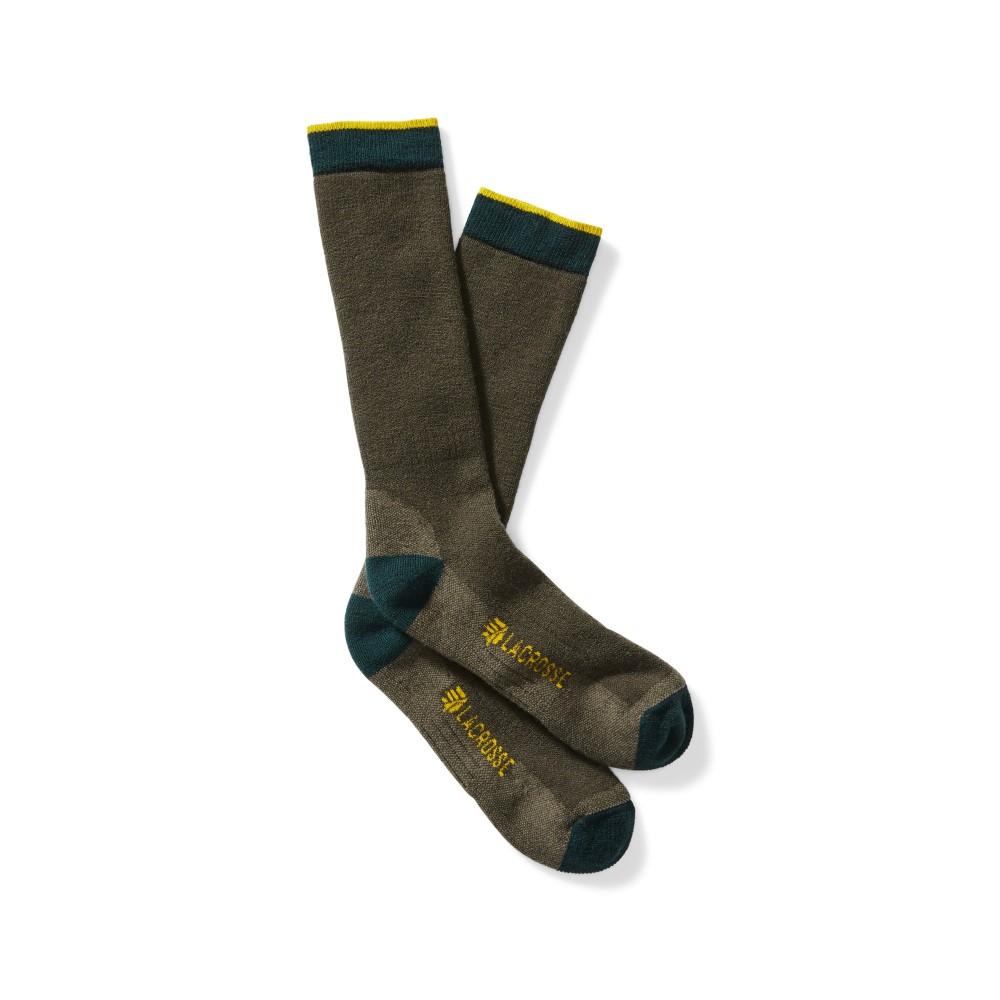 LaCrosse Men's Merino Midweight Crew Sock OD Green - M