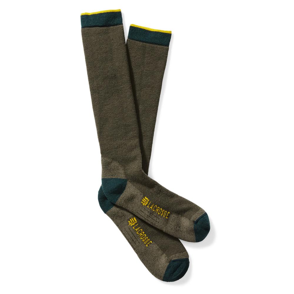 LaCrosse Men's Merino Midweight Over-the-Calf Sock OD Green Large